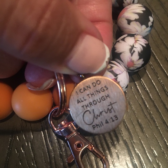 Custom-made bracelet (two)& can be converted to a key chain. Has a bible verse. - Picture 5 of 13